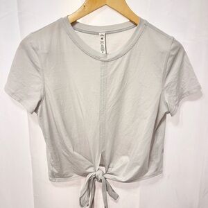 Lululemon Women’s Front Tie Crop Top Short-Sleeve Shirt, Size 6